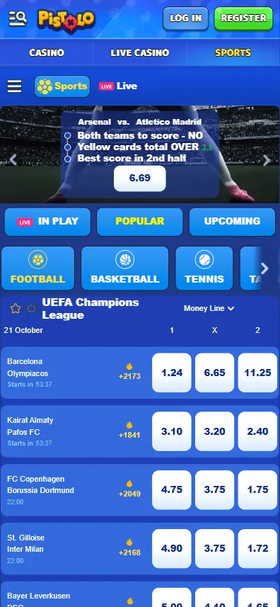 Pistolo Casino scommesse sportive